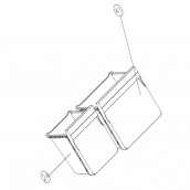 Untere Schublade Positionsnummer 41 388X237X213 mm