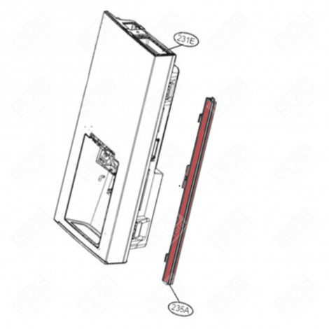 VORDERPLATTE (BEZUG 235A) KÜHLSCHRANK, GEFRIERSCHRANK - AGU75188620