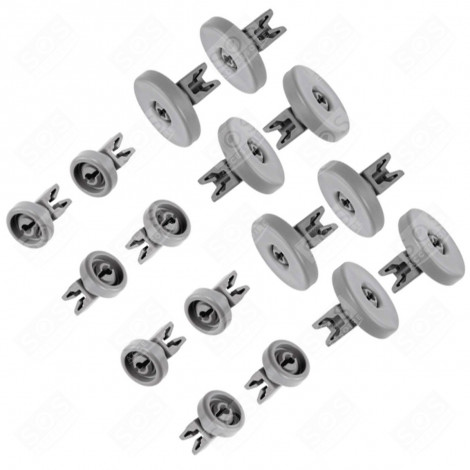 SATZ VON 16 ROLLEN (8 OBERE KÖRBE UND 8 OBERE KÖRBE ORIGINAL) GESCHIRRSPÜLER, SPÜLMASCHINE - 50286967000, 50286965004