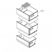 Obere Schublade (Gefrierfach) (Kennzeichnung 136B)