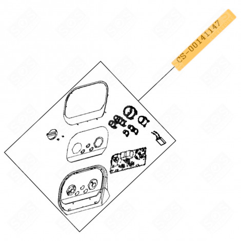 KOMPLETTES BEDIENELEMENT KLEINE HAUSHALTSGERÄTE - CS-00141147, CS00141147