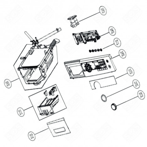 BEDIENFELD (REF. NR. 26) WASCHMASCHINE - AS0076444