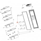 Flaschenfach (Position Nr. 37) 407X136X90 mm