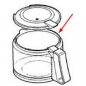 Kanne komplett (mit Deckel)