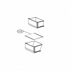Gitterboden, Gemüsefach Regal (Referenz 121b) 440x385 mm