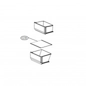 Gitterboden, Gemüsefach Regal (Referenz 121b) 440x385 mm