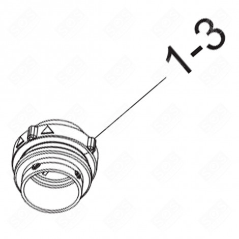 STOPFEN (KENNZEICHEN NR. 1-3) ORIGINAL WASCHMASCHINE - DC97-22023B
