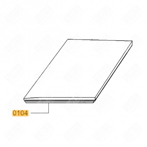 DECKEL-DICHTUNG KÜHLSCHRANK, GEFRIERSCHRANK - 00712451, 712451