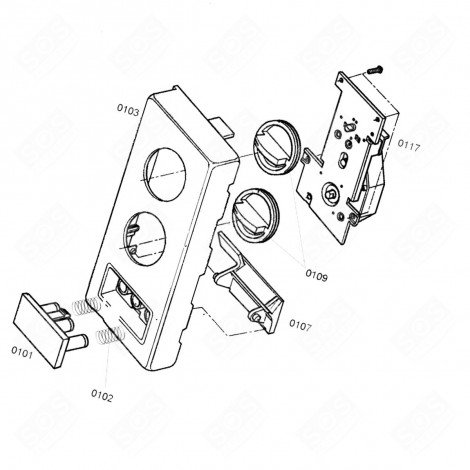 BEDIENFELD (KENNZEICHNUNG 103) MIKROWELLE, MIKROWELLENHERD - 00481624, 481624