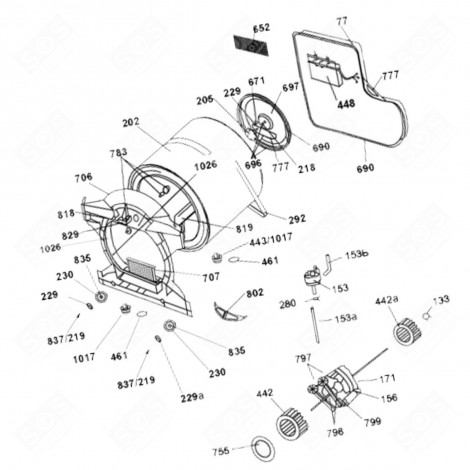 TROMMEL NR. 202 WÄSCHETROCKNER - 40016172