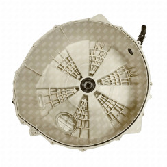 Hintere Hälfte des Trommels mit Lagerungen