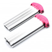 Zwei reversible Glätte-/Wellenplatten