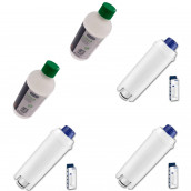 Satz mit 3 Filtern + 2 Entkalkern