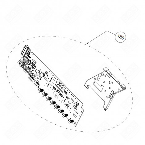 ELEKTRONISCHE KARTE, LEISTUNGSMODUL (KENNZEICHEN 186) WASCHMASCHINE - 2471104720, 2471104721