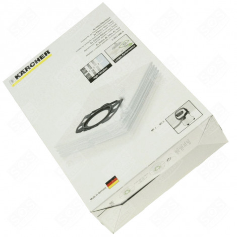 BOÎTE DE 4 SACS FEUTRE D'ORIGINE  WD4 À WD6 STAUBSAUGER - 28630060, 2.863-006.0