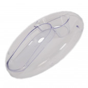 Transparente Abdeckung