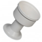 Weißer Schüssel des Kräutermühle