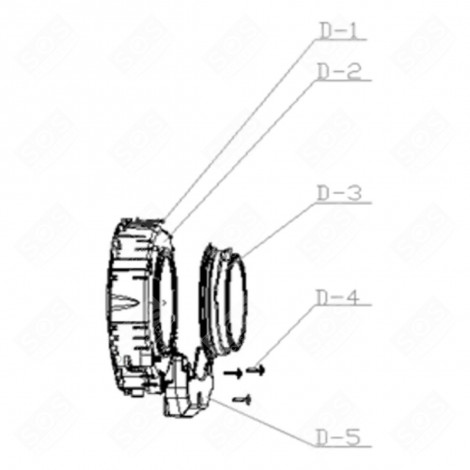 BULLAUGEN-DICHTUNG REFERENZ D-3 WASCHMASCHINE - LA002334