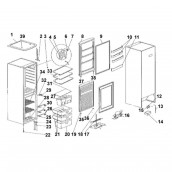 Oberfach und mittleres Fach (Gefrierteil, Nr. 21) (Original)