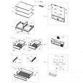 Ablage, Regal (Kühlschrankteil) original