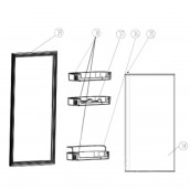 Tür-Dichtung (Kühlteil) Referenz 39