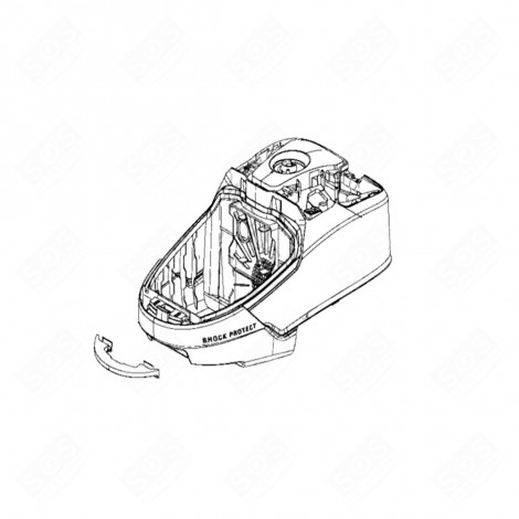 OBERTEIL-HALBGEHÄUSE STAUBSAUGER - RS-2230000957, RS2230000957