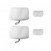 Original-Kit aus zwei Wischtüchern und zwei Bonnets