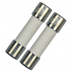 Set mit 2 elektrischen Sicherungen 10 A 5 x 20 mm Original