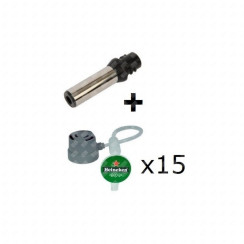 Düse + 3 Sätze von 5 Röhren