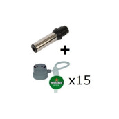 Düse + 3 Sätze von 5 Röhren