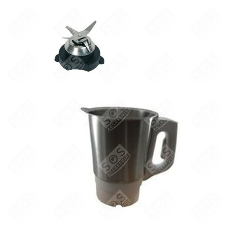 2L SCHÜSSEL MIT MESSER UND VERRIEGELUNG MIXER - SS-1530000868, SS-1530001091