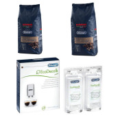 2 Pakete KIMBO Arabica, 1KG und 1 Entkalker Set