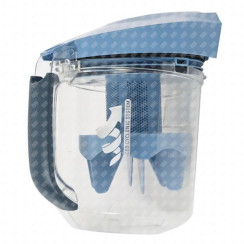 Kompletter blauer Abscheider