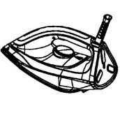 Komplettes Bügeleisen mit Kabel