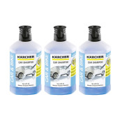 Satz von 3 Shampooflaschen