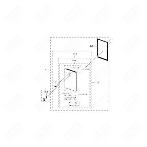 TÜR OHNE DICHTUNG TEIL 1-1 (KÜHLSCHRANKTEIL) KÜHLSCHRANK, GEFRIERSCHRANK - DA91-05333G