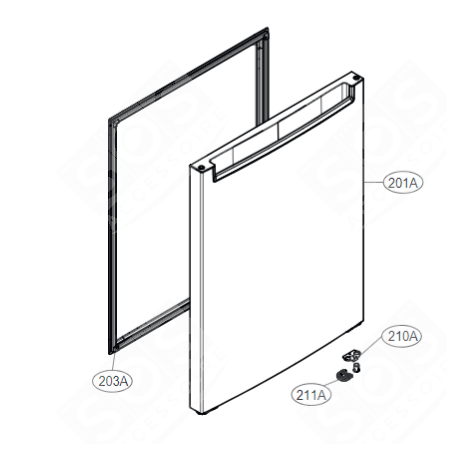TÜR (GEFRIERTEIL) KÜHLSCHRANK, GEFRIERSCHRANK - ADD75796633, ADD76449532