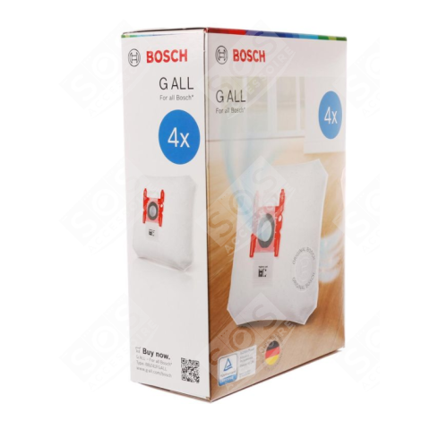 4ER PACK STAUBSAUGERBEUTEL G, ORIGINAL STAUBSAUGER - 00576334,17000940