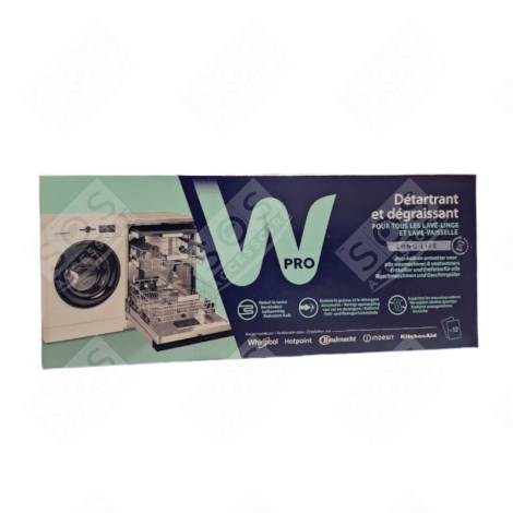 ENTKALKER/ENTFETTER 12 BEUTEL GESCHIRRSPÜLER, SPÜLMASCHINE - 484000008801, C00308429