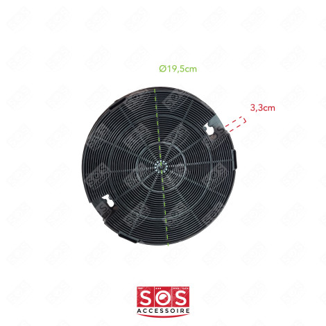2ER SET KOHLEFILTER TYP 29 CHF029 DUNSTABZUGSHAUBE - 481249038013, AMC912