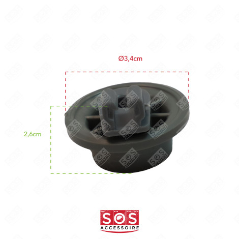 UNTERE KORBROLLE (X1) GESCHIRRSPÜLER, SPÜLMASCHINE - 00611475
