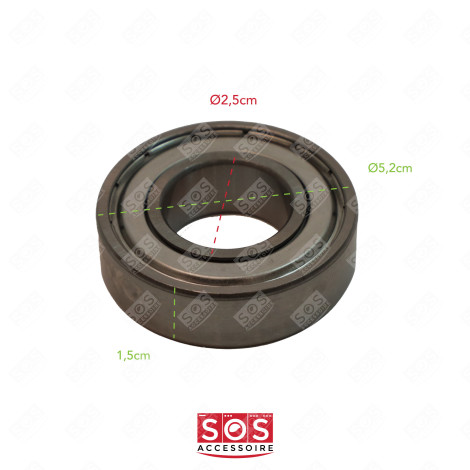 LAUFROLLE (KLEIN 6205ZZ) NR. K122 WASCHMASCHINE - 481252028001, 52X0883