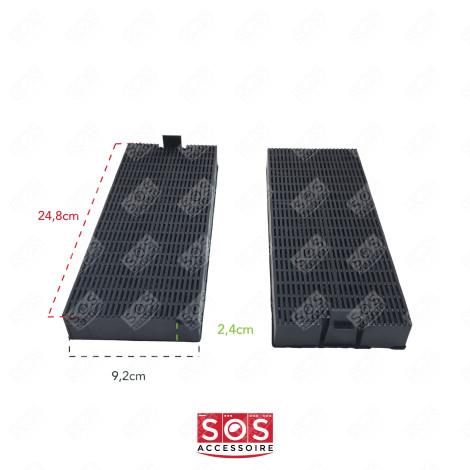 SET MIT 2 KOHLEFILTERN FCH260 ACM26 DUNSTABZUGSHAUBE - 49016876 49016877