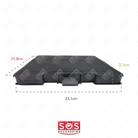 KOHLEFILTER (PRO STÜCK) DUNSTABZUGSHAUBE - 00705431, 11049701 