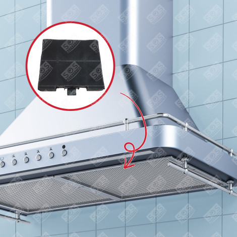 KOHLEFILTER (PRO STÜCK) DUNSTABZUGSHAUBE - 00705431, 11049701 