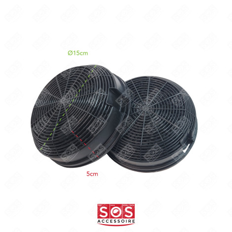 SET MIT 2 KOHLEFILTERN DUNSTABZUGSHAUBE - 484000008784, CFC0141497
