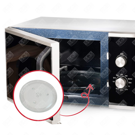 DREHTELLER AUS GLAS DURCHM. 31,5 CM MIKROWELLE, MIKROWELLENHERD - 49016762, 252100500022