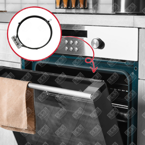 RINGHEIZUNG (HEISSLUFT) 2000 W BACKOFEN, KÜCHENHERD - 481225998405