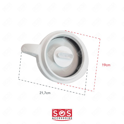 WEISSER DECKEL FÜR SCHÜSSEL KÜCHENMASCHINE MIXER - MS0A08250,  SS-1530000889