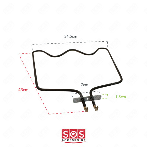 RÉSISTANCE DE SOLE 1150W BACKOFEN, KÜCHENHERD - 480121101147